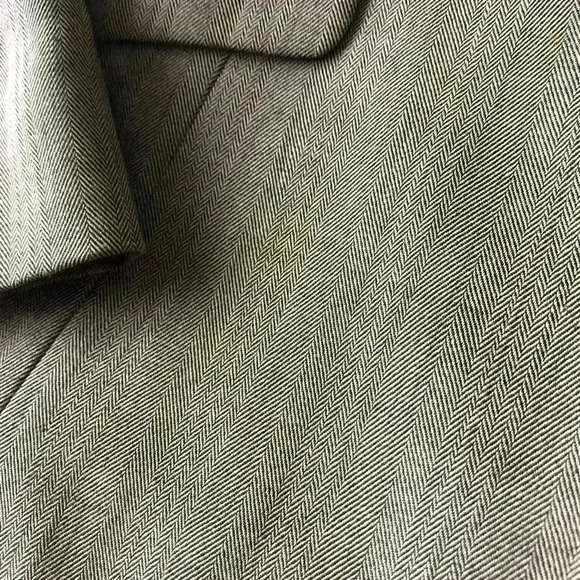 Vintage Anne Klein Women’s Grey Preppy Prep Old Money Wool Coat Blazer 10 Large - Picture 7 of 8